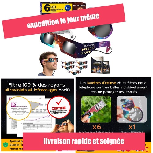 Lunettes éclipse solaire
