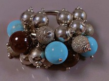 31g Bague argent ornement pampilles breloque bague argent massif ring silver T54