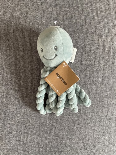 Doudou pieuvre nattou bleu - pieuvre,