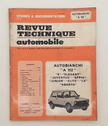 Revue technique automobile - revue,