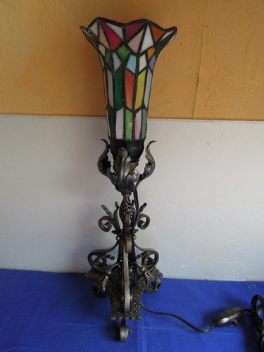 Ancienne lampe maitrise fer - de,
