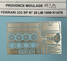 #269 - Photodecoupe POUR FERRARI 333 SP N°29 LE MANS 99 Provence Moulage K1479