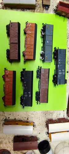 Lot wagons marchandise - 7,