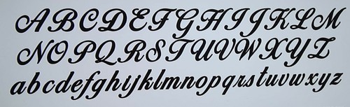 Lettres métal chiffre - lettres, 0-9