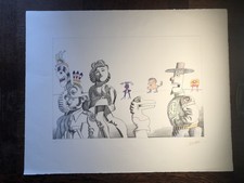 Superbe lithographie de Saul