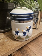 Bocal Hermétique En Céramique Motif Oies