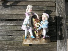 sujet porcelaine allemande porte bouquet enfants un nid d'oiseau Conta & Boehme