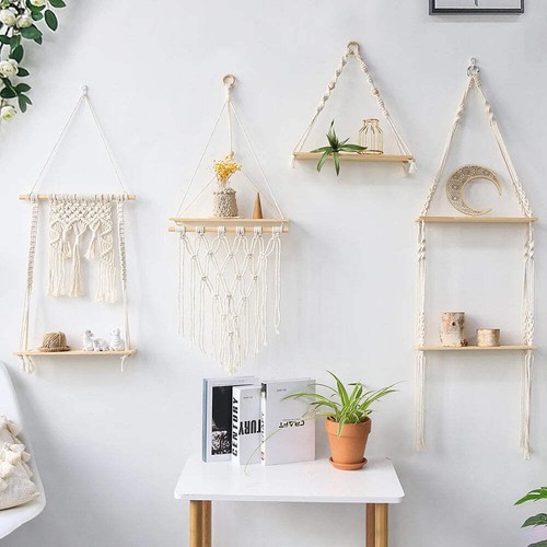 Etagère murale macramé - etagère,