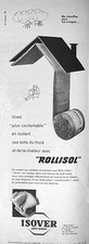 PUBLICITÉ ISOVER ROLLISOL SAINT GOBAIN VIVEZ PLUS CONFORTABLEMENT  