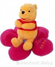 Peluche doudou Winnie fleur Mauve Je t'aime 18 cm