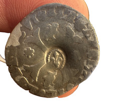 Quinzain Louis XIII Contremarque Fleur de Lys sur Douzain Clement VIII 1594 AVIG