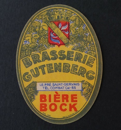 Ancienne étiquette biere - ancienne,