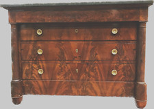 commode empire à colonne