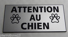 plaque gravée ATTENTION  AU