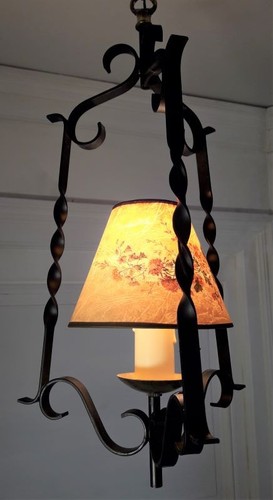 Lustre fer forgé - , noir