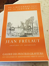 AFFICHE ORIGINALE   JEAN FRELAUT 1970