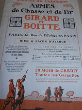 dépliant sur les armes de