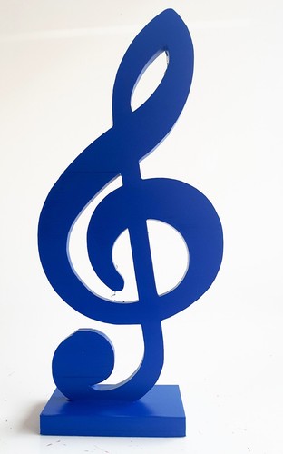 Sculpture cle sol music - cle,