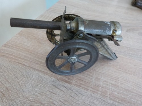 Ancien canon tôle jouet - ancien,