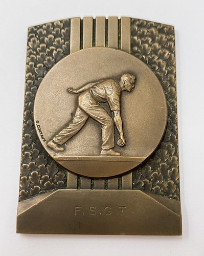 Médaille plaque uni face - médaille,