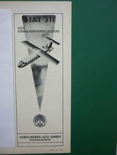 7/1963 PUB SIAT WMD SIEBELWERKE DONAUWORTH SIAT 311 FLUGZEUG AIRCRAFT GERMAN AD