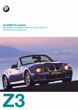 Catalogue Brochure BMW Z3 / M Roadster 1/1997 Belgique en flamand / vlaams