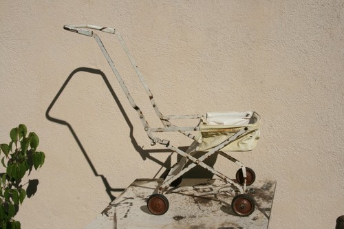 Jouet ancien poussette - jouet,