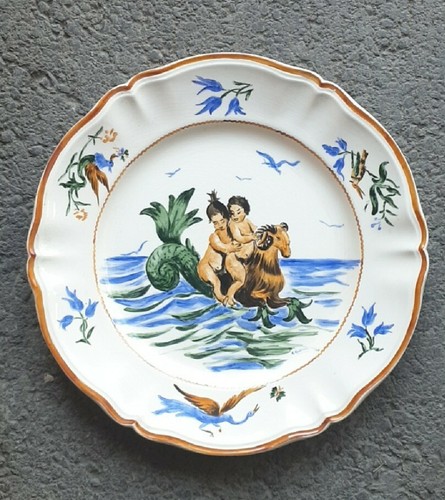 Assiette ancienne - assiette,