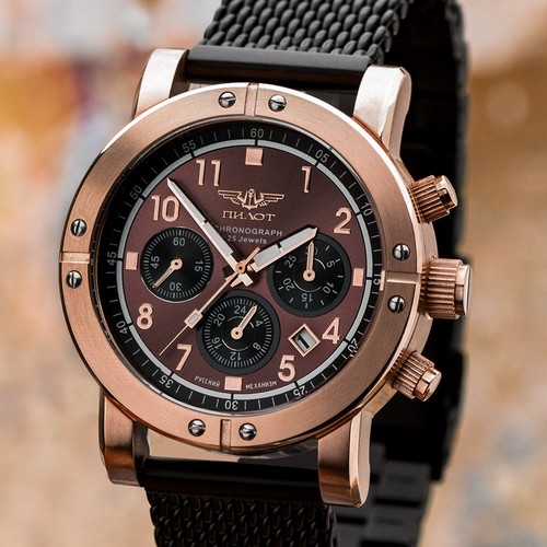 Chronographe 31681 poljot - chronographe,
