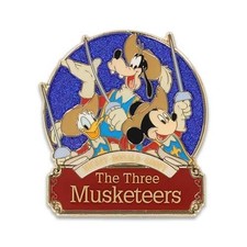 Japan Tokyo Disney Resort Mickey Donald Dingo Pin Badge The Three Musketeers