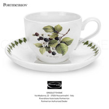 Portmeirion - Tasse À Thé Et Soucoupe Pomona Blackberry - 200 Ml