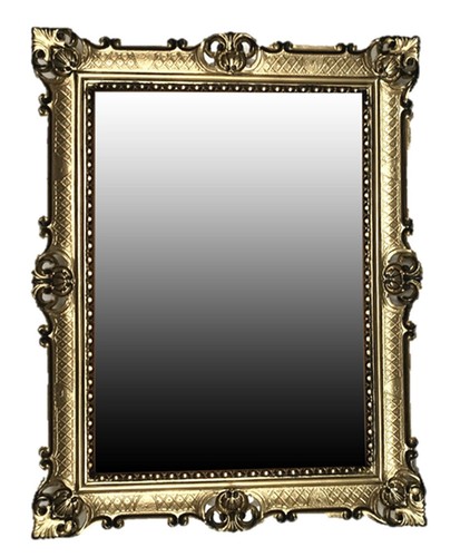 Miroir baroque xxl mural or - en,
