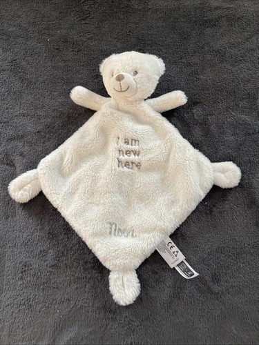 Doudou plat ours blanc - ours,