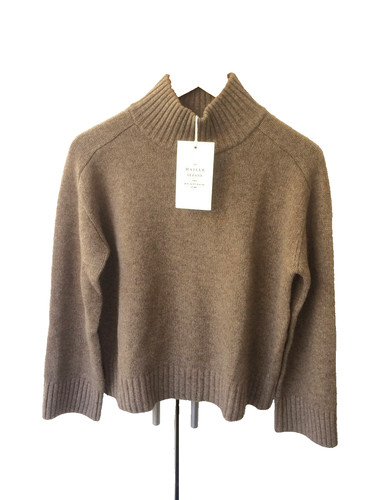 Sezane pull lauren - taupe, 100%