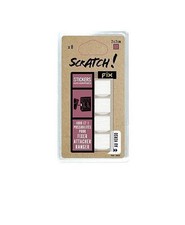 Lot 8 pastille carré adhésif