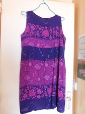 Robe courte d'été violette et rose vif 3 Suisses taille 40/42