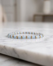 Bracelet "Marina" Aigue-Marine