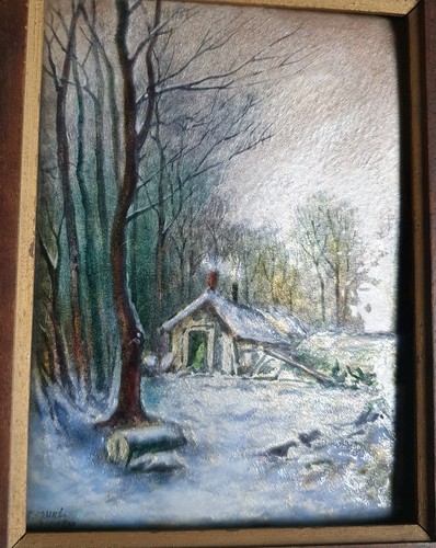 Superbe tableau émaillé art - tableau,