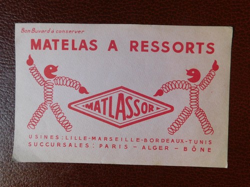 Buvard matelas à - -, ressorts