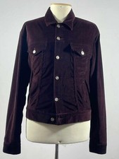 Gucci Veste Marron En Velours Taille 50IT Made In Italy Très Bon État 