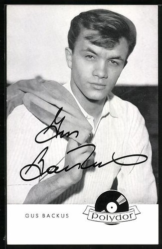 Carte postale chanteur gus - carte,