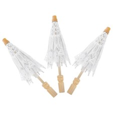  3 Pcs Parapluie Accessoire Photo De Mariage Ombrelle Décorations Fête La Mariée