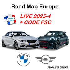 Mise à jour GPS Road Map BMW - MINI - Europe LIVE 2025-4 avec code FSC