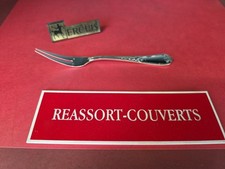 FOURCHETTE ESCARGOT 15 CM ROCAILLE LOUIS XV ERCUIS BEL ÉTAT MÉTAL ARGENTÉ 