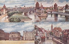 Lot de 4 cartes postales