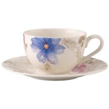 Villeroy & Boch - 12 Tasses Déjeuner Avec Assiette Mariefleur Gris Neuf
