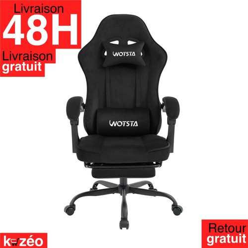 Chaise gaming tissu wotsta - tissu,