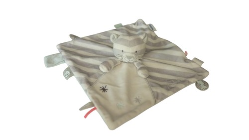 Doudou tigre plat attache