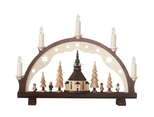 Arc bois éclairé église - arc,