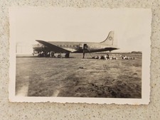 photo ALGERIE Aéroport ORAN -  1949 avion - DOUGLAS DC-4 SKYMASTER
